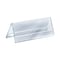 Azar Displays 2-Sided Tent Style Clear Sign Holder and Nameplate, 11" W x 4.25" H, 10-Pack 192810 - alternate 1